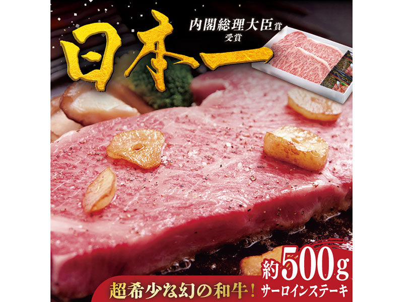 【幻の和牛】特選平戸和牛サーロインステーキ 約500g(250g×2枚)【萩原食肉産業】